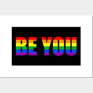 Be You Lgbt Flag Gay Pride Month Transgender Posters and Art